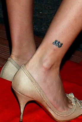 Celebrity Ankle Tattoo